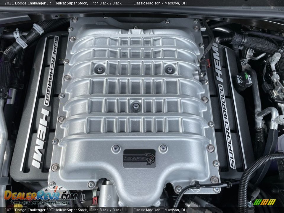 2021 Dodge Challenger SRT Hellcat Super Stock 6.2 Liter Supercharged HEMI OHV 16-Valve VVT V8 Engine Photo #3