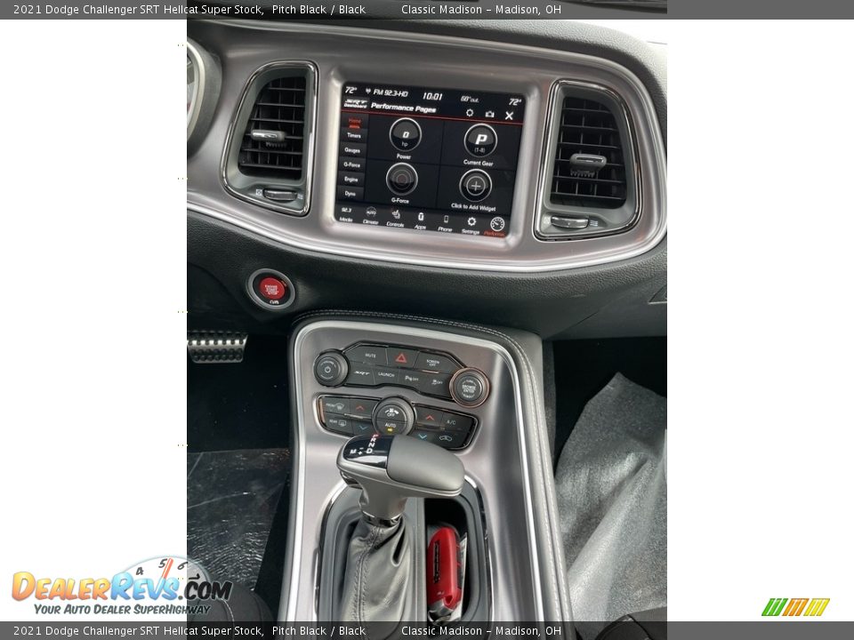Controls of 2021 Dodge Challenger SRT Hellcat Super Stock Photo #9