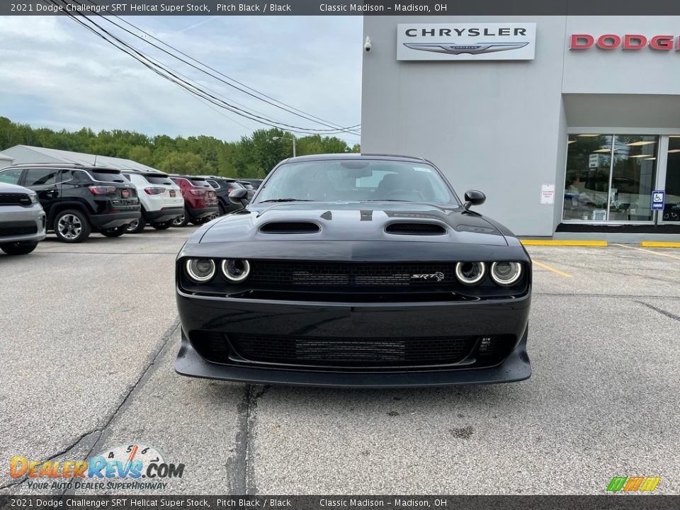 2021 Dodge Challenger SRT Hellcat Super Stock Pitch Black / Black Photo #10