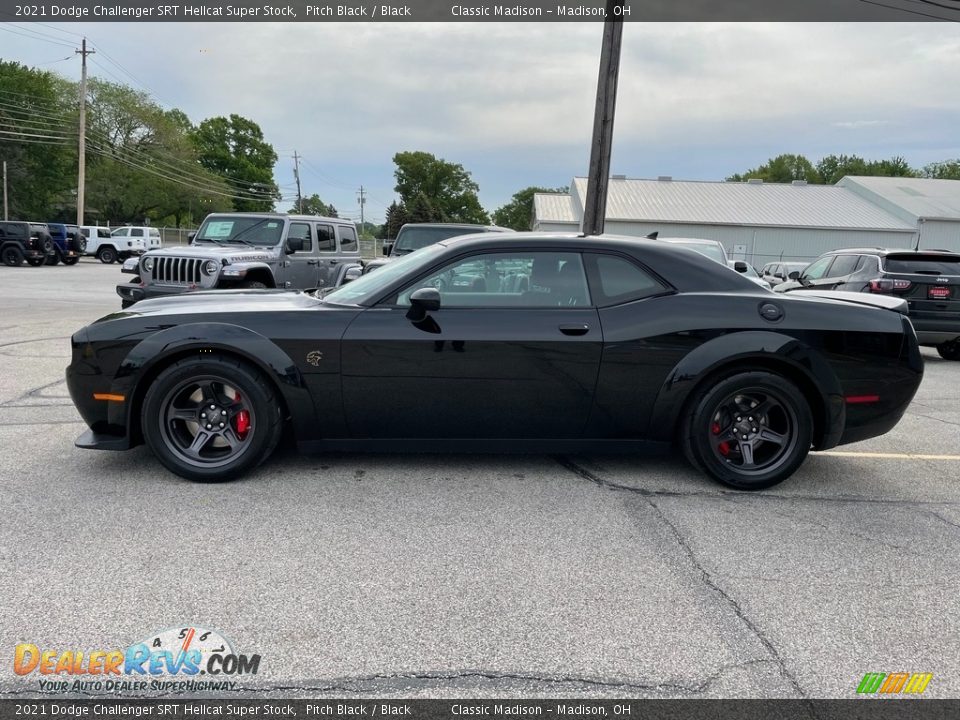 Pitch Black 2021 Dodge Challenger SRT Hellcat Super Stock Photo #11