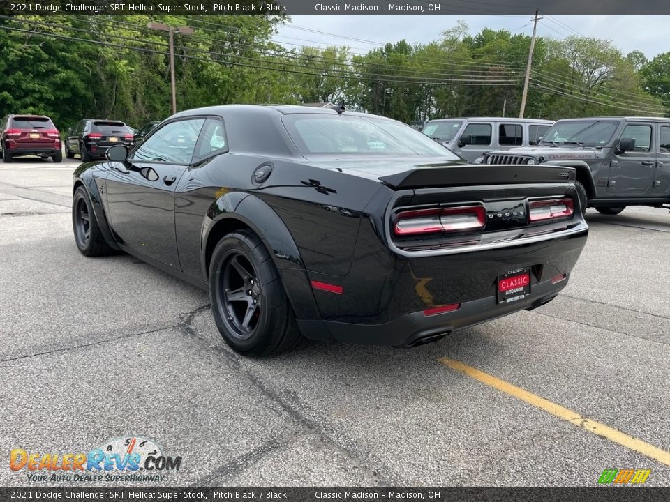 2021 Dodge Challenger SRT Hellcat Super Stock Pitch Black / Black Photo #12