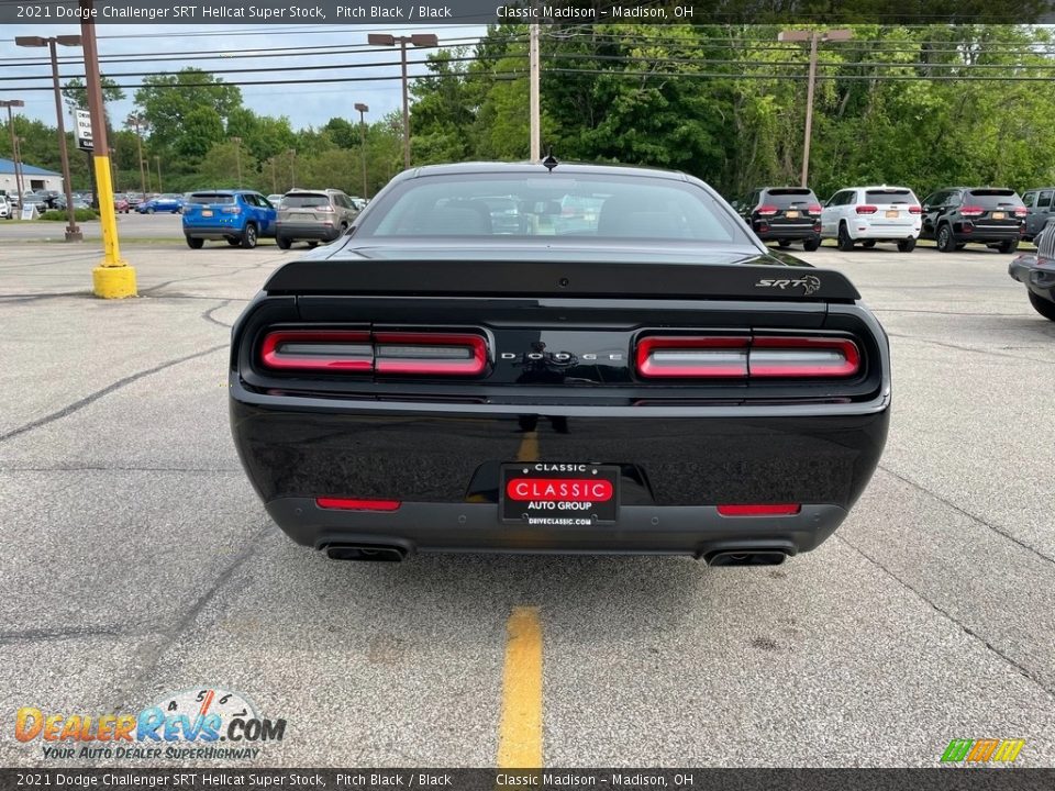 2021 Dodge Challenger SRT Hellcat Super Stock Pitch Black / Black Photo #13