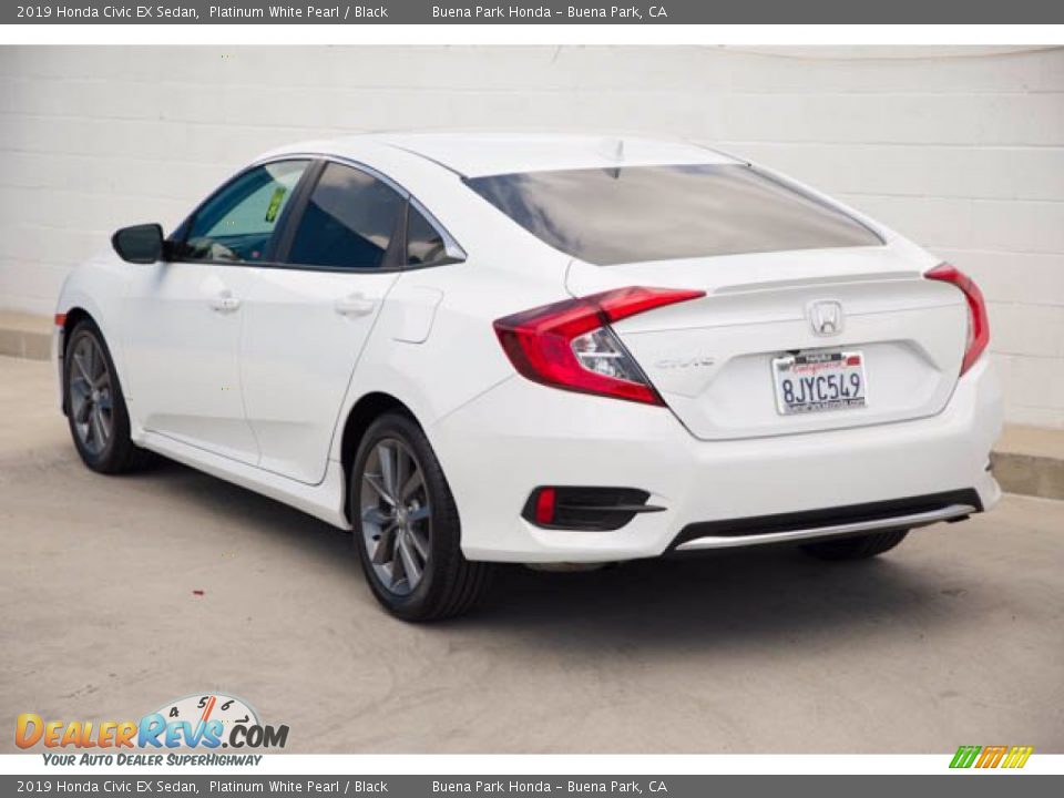 2019 Honda Civic EX Sedan Platinum White Pearl / Black Photo #2