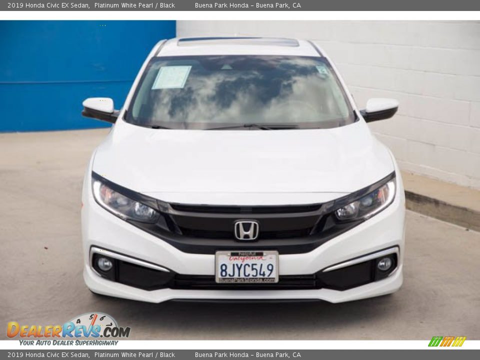 2019 Honda Civic EX Sedan Platinum White Pearl / Black Photo #7