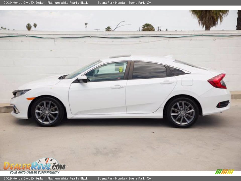 2019 Honda Civic EX Sedan Platinum White Pearl / Black Photo #8