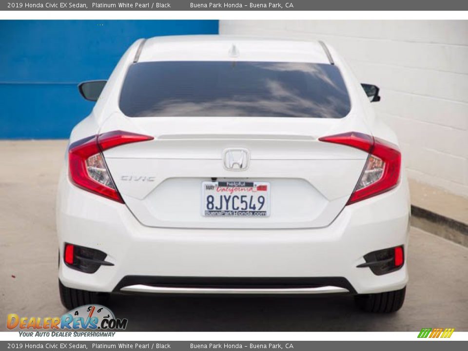 2019 Honda Civic EX Sedan Platinum White Pearl / Black Photo #9