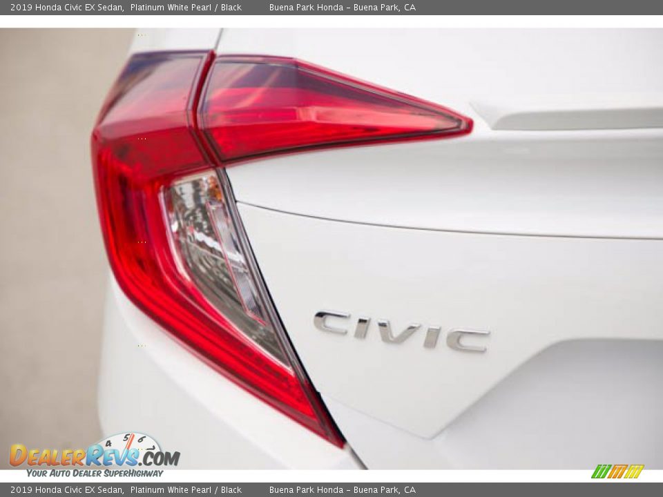 2019 Honda Civic EX Sedan Platinum White Pearl / Black Photo #10