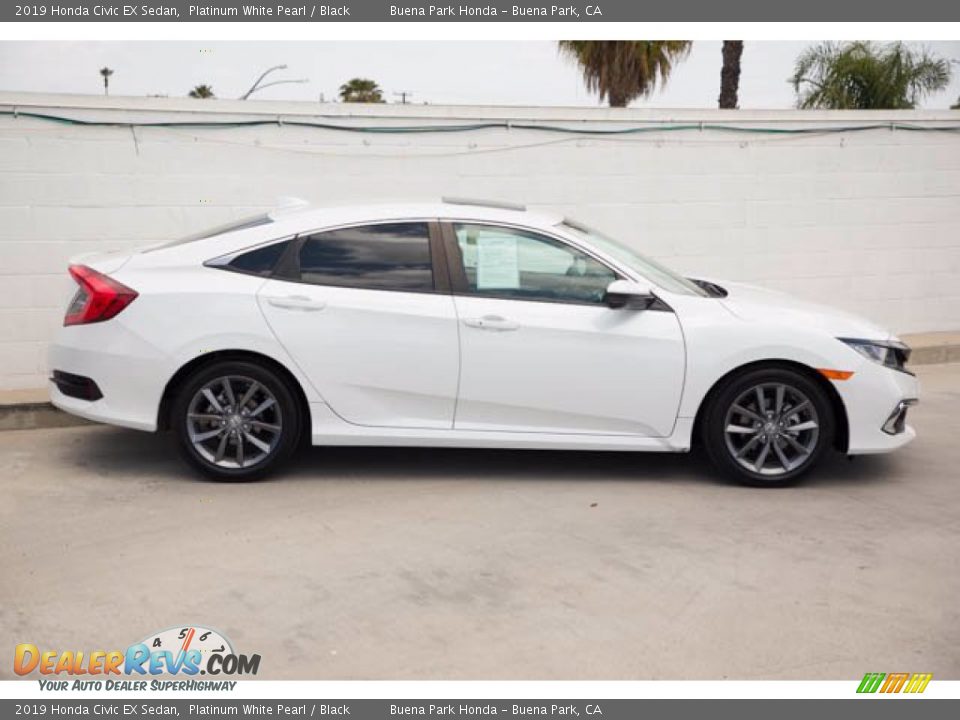 2019 Honda Civic EX Sedan Platinum White Pearl / Black Photo #12