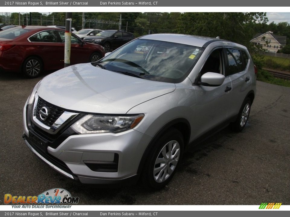 2017 Nissan Rogue S Brilliant Silver / Charcoal Photo #1