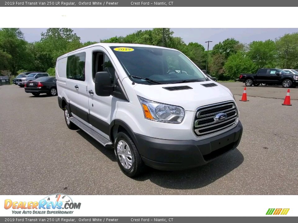 2019 Ford Transit Van 250 LR Regular Oxford White / Pewter Photo #1