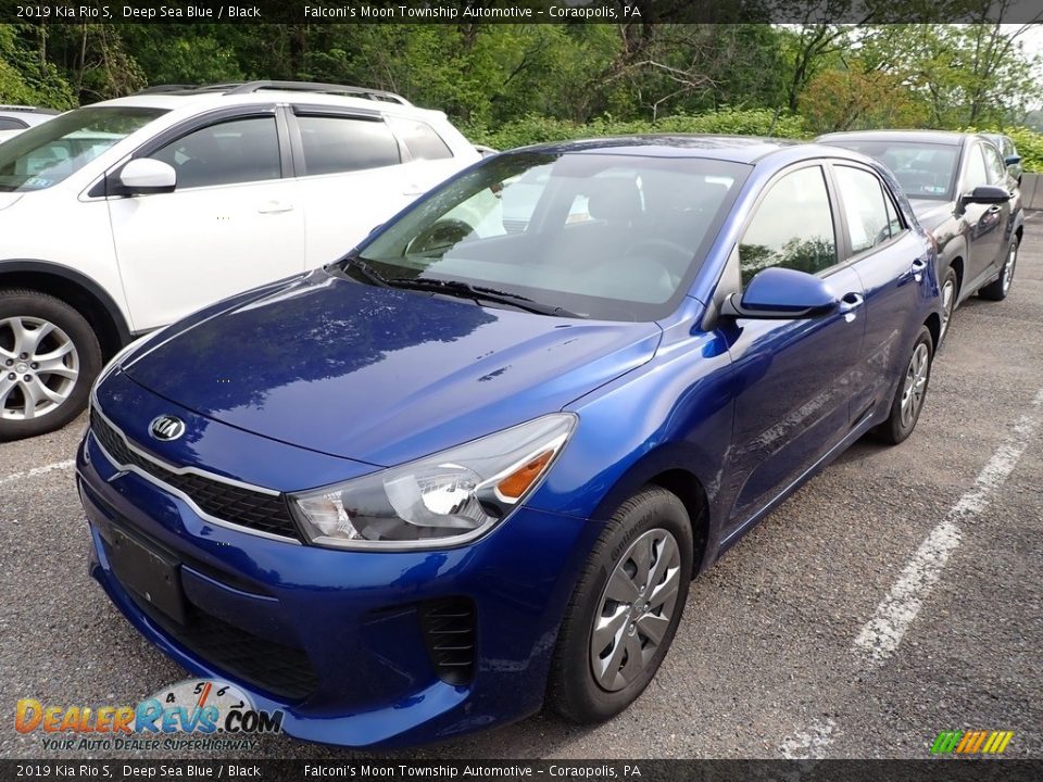 2019 Kia Rio S Deep Sea Blue / Black Photo #1