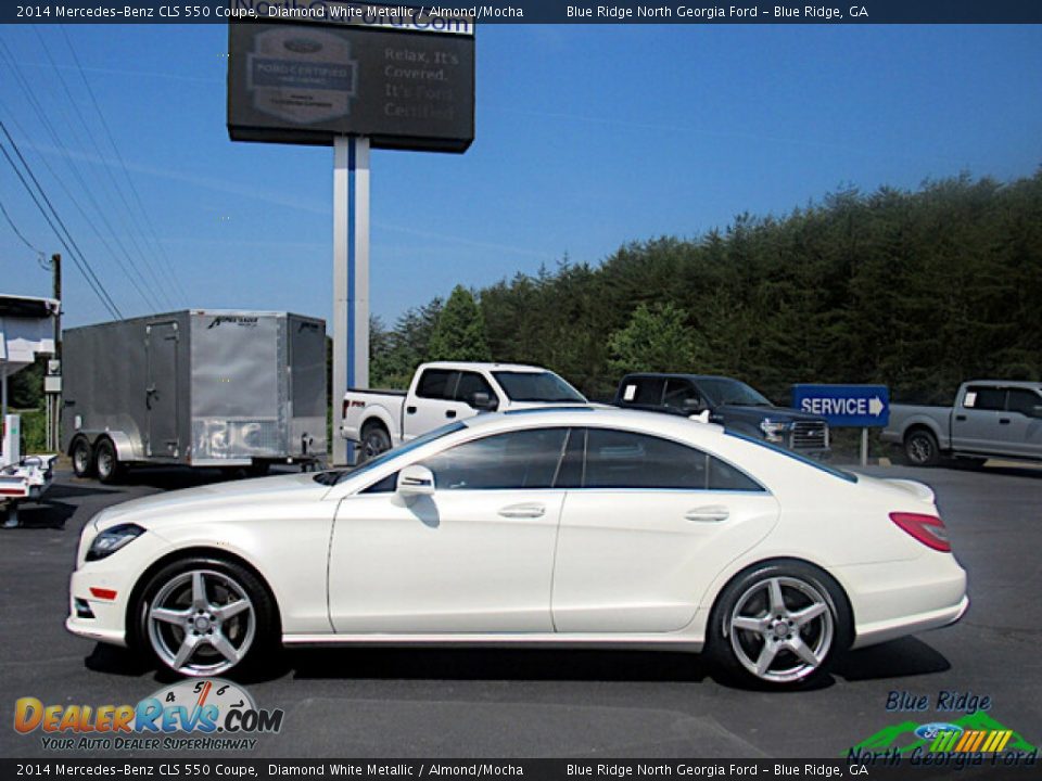 2014 Mercedes-Benz CLS 550 Coupe Diamond White Metallic / Almond/Mocha Photo #2