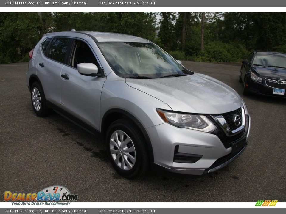 2017 Nissan Rogue S Brilliant Silver / Charcoal Photo #3