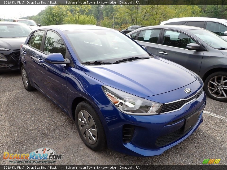 2019 Kia Rio S Deep Sea Blue / Black Photo #4