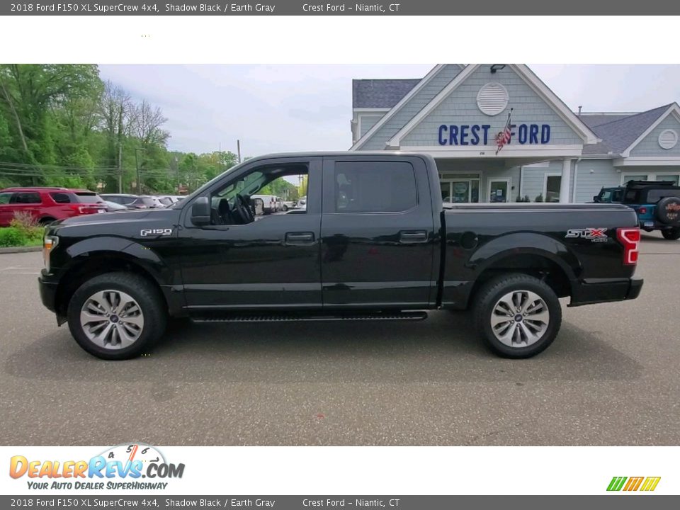 2018 Ford F150 XL SuperCrew 4x4 Shadow Black / Earth Gray Photo #4