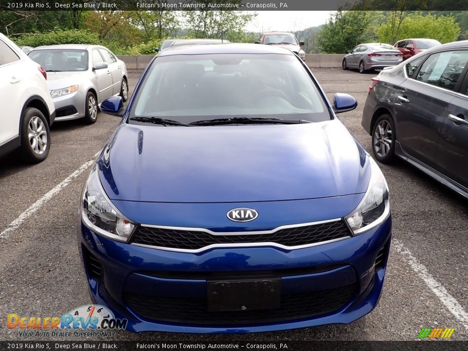 2019 Kia Rio S Deep Sea Blue / Black Photo #5