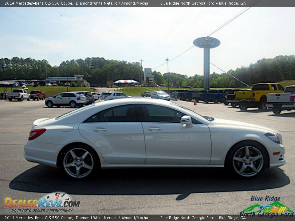 2014 Mercedes-Benz CLS 550 Coupe Diamond White Metallic / Almond/Mocha Photo #6