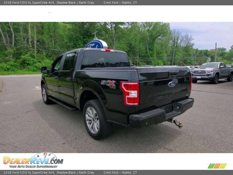 2018 Ford F150 XL SuperCrew 4x4 Shadow Black / Earth Gray Photo #5