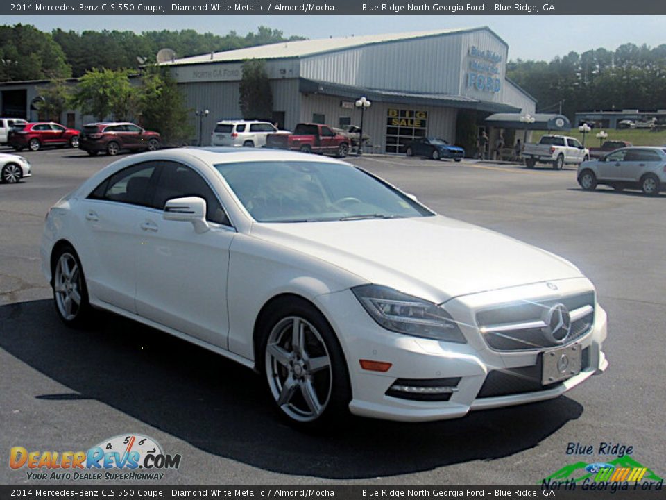 2014 Mercedes-Benz CLS 550 Coupe Diamond White Metallic / Almond/Mocha Photo #7