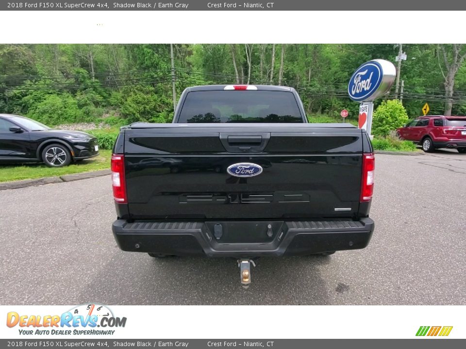 2018 Ford F150 XL SuperCrew 4x4 Shadow Black / Earth Gray Photo #6