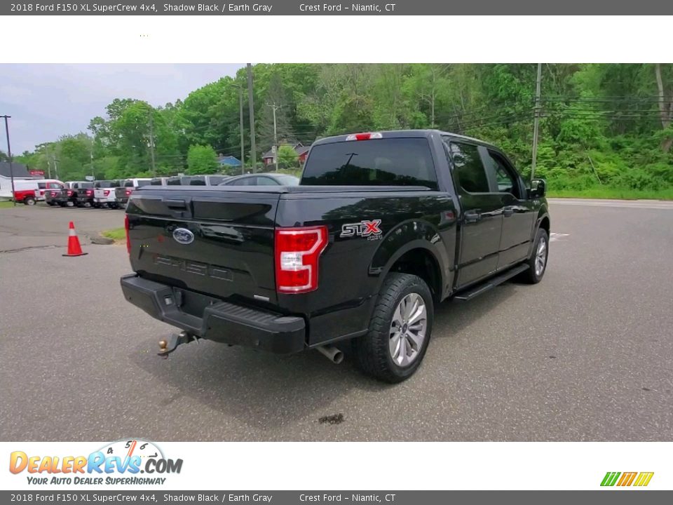 2018 Ford F150 XL SuperCrew 4x4 Shadow Black / Earth Gray Photo #7