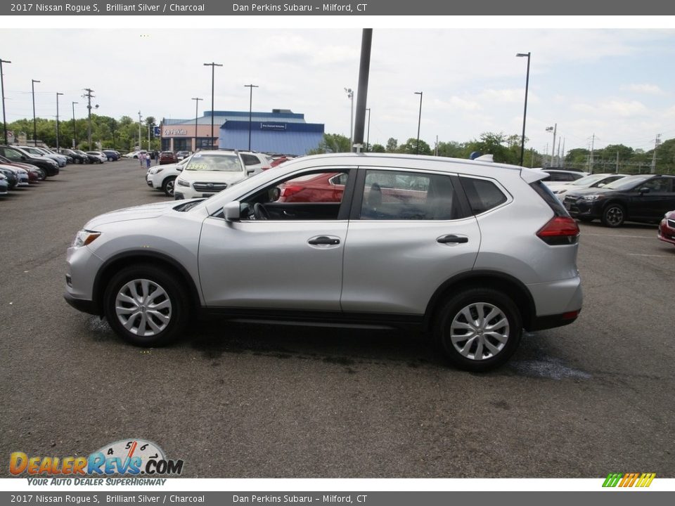 2017 Nissan Rogue S Brilliant Silver / Charcoal Photo #8