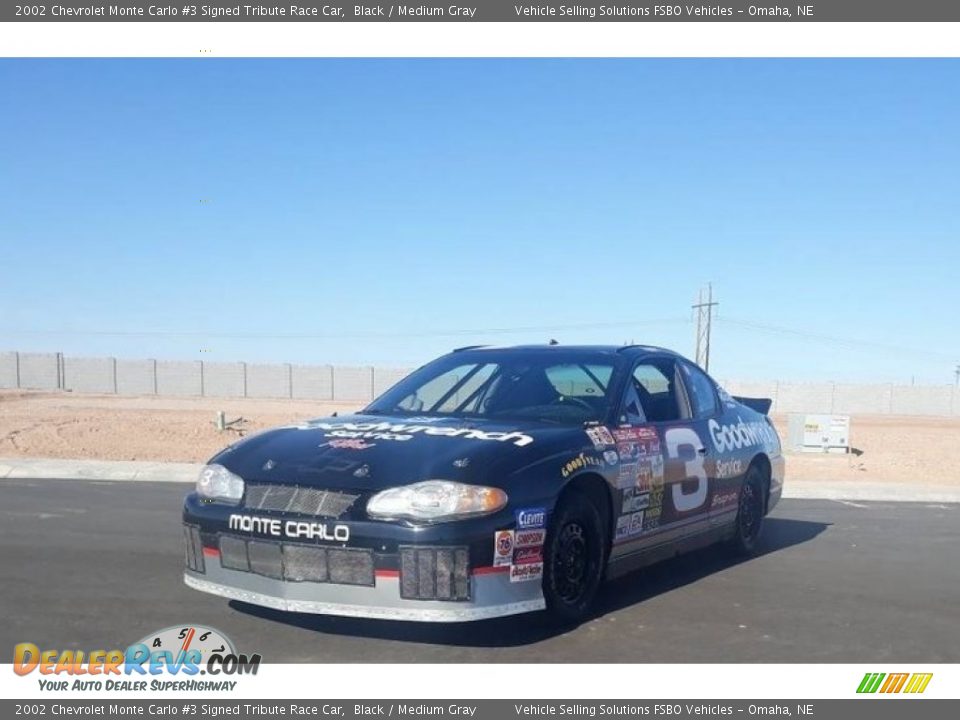 2002 Chevrolet Monte Carlo #3 Signed Tribute Race Car Black / Medium Gray Photo #9