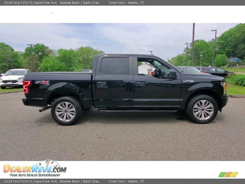 2018 Ford F150 XL SuperCrew 4x4 Shadow Black / Earth Gray Photo #8