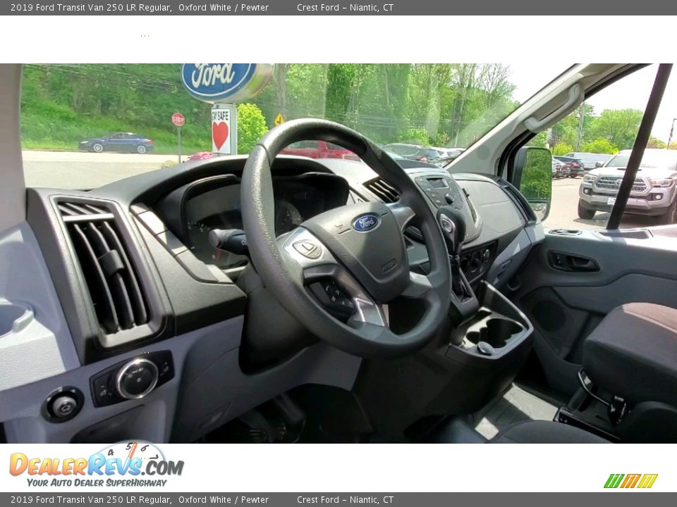2019 Ford Transit Van 250 LR Regular Oxford White / Pewter Photo #10