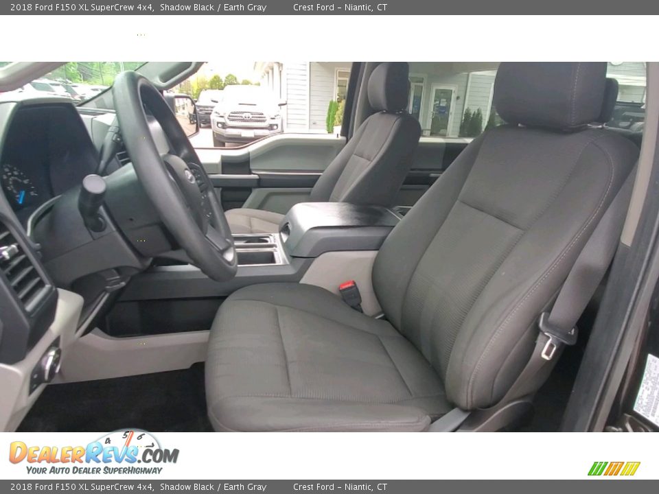 2018 Ford F150 XL SuperCrew 4x4 Shadow Black / Earth Gray Photo #11