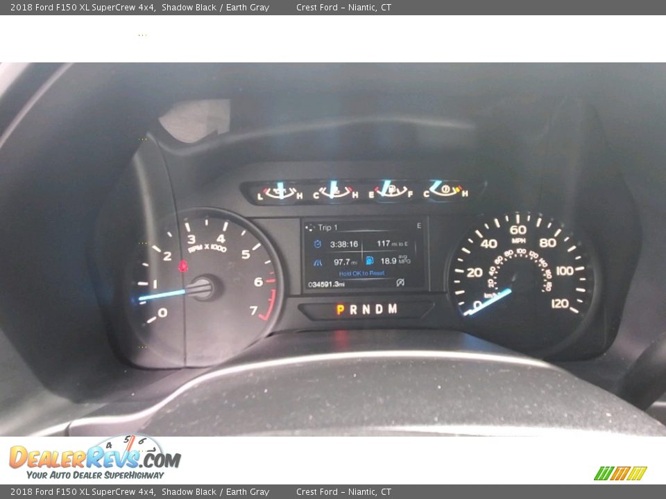 2018 Ford F150 XL SuperCrew 4x4 Shadow Black / Earth Gray Photo #13