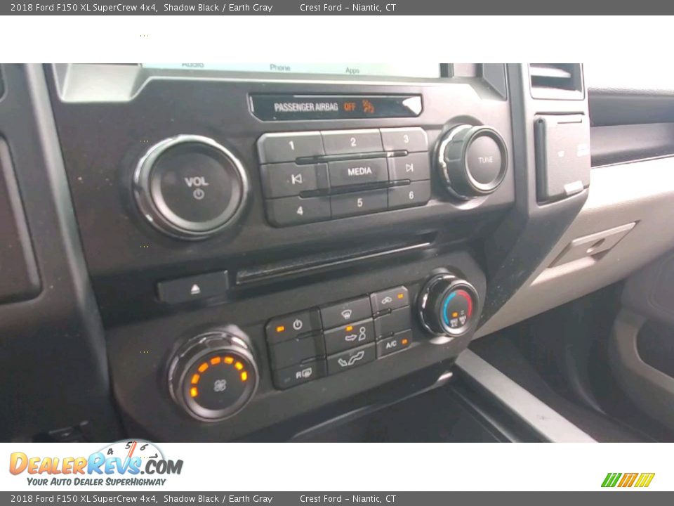2018 Ford F150 XL SuperCrew 4x4 Shadow Black / Earth Gray Photo #15
