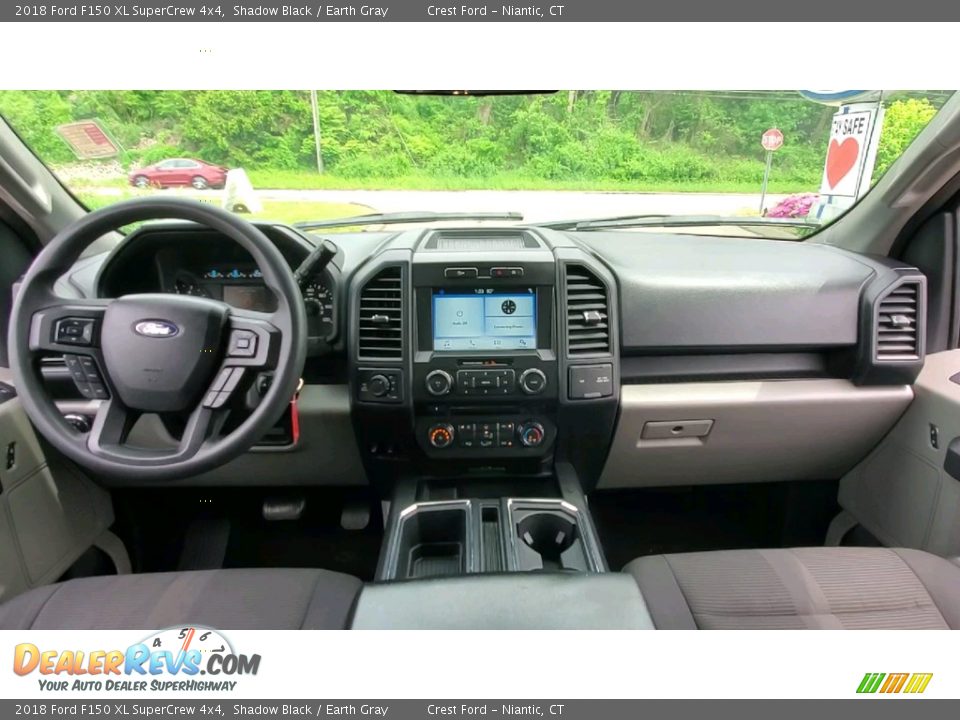 2018 Ford F150 XL SuperCrew 4x4 Shadow Black / Earth Gray Photo #18