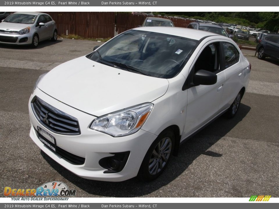 2019 Mitsubishi Mirage G4 ES Pearl White / Black Photo #1