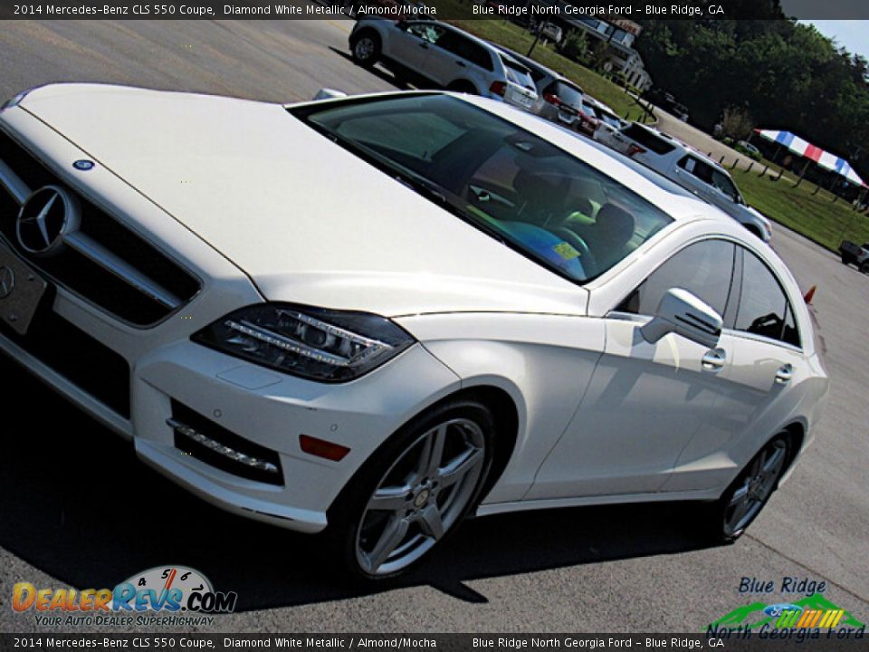 2014 Mercedes-Benz CLS 550 Coupe Diamond White Metallic / Almond/Mocha Photo #26