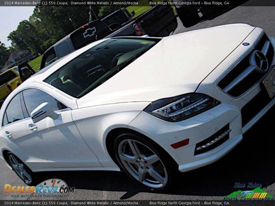 2014 Mercedes-Benz CLS 550 Coupe Diamond White Metallic / Almond/Mocha Photo #27
