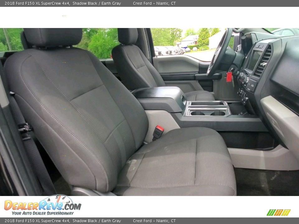 2018 Ford F150 XL SuperCrew 4x4 Shadow Black / Earth Gray Photo #23