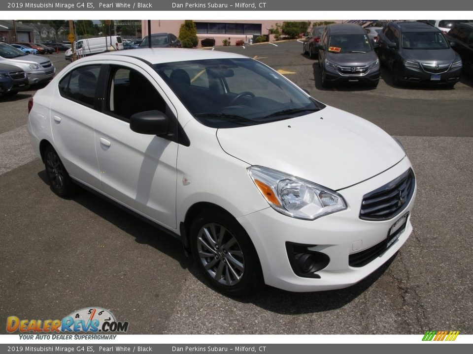 2019 Mitsubishi Mirage G4 ES Pearl White / Black Photo #3