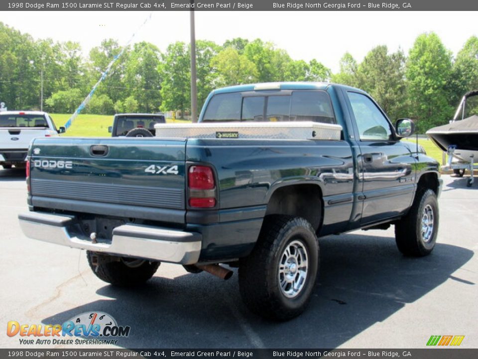 Emerald Green Pearl 1998 Dodge Ram 1500 Laramie SLT Regular Cab 4x4 Photo #5