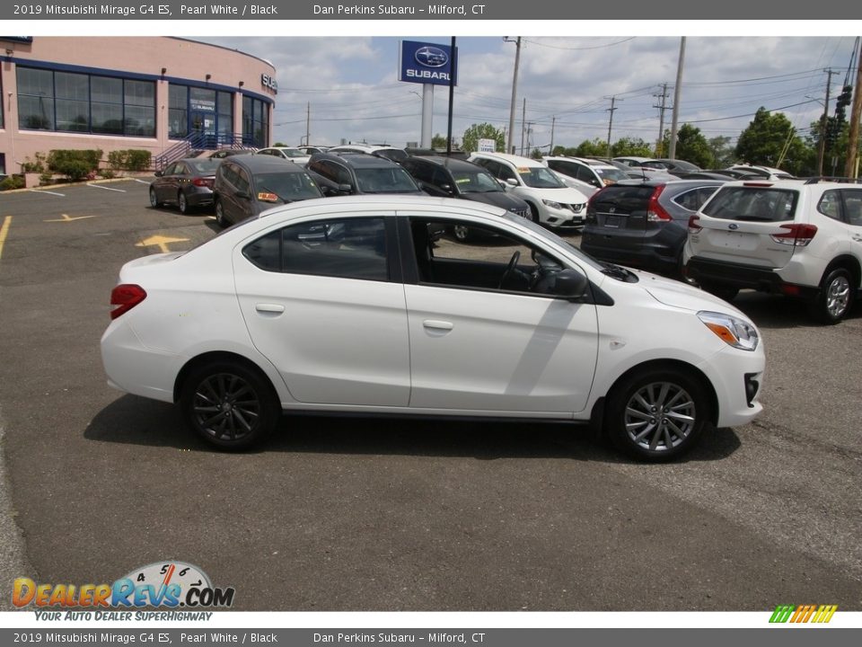 2019 Mitsubishi Mirage G4 ES Pearl White / Black Photo #4