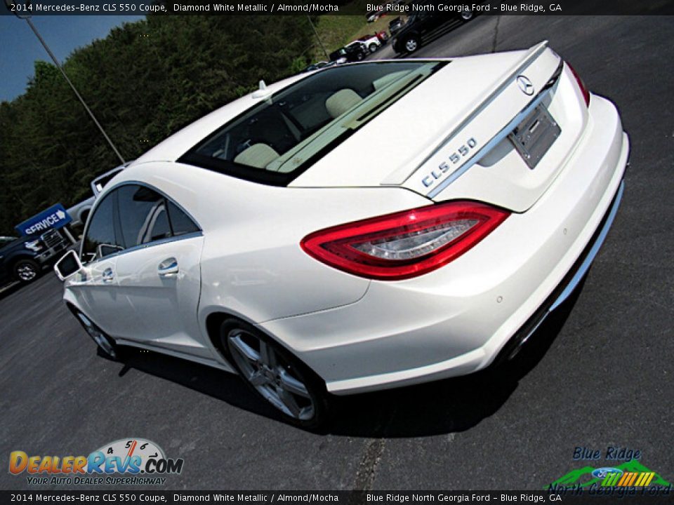 2014 Mercedes-Benz CLS 550 Coupe Diamond White Metallic / Almond/Mocha Photo #29