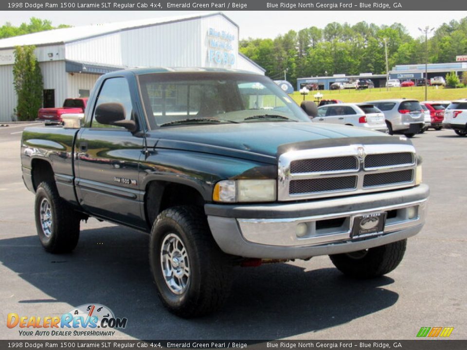 Emerald Green Pearl 1998 Dodge Ram 1500 Laramie SLT Regular Cab 4x4 Photo #7