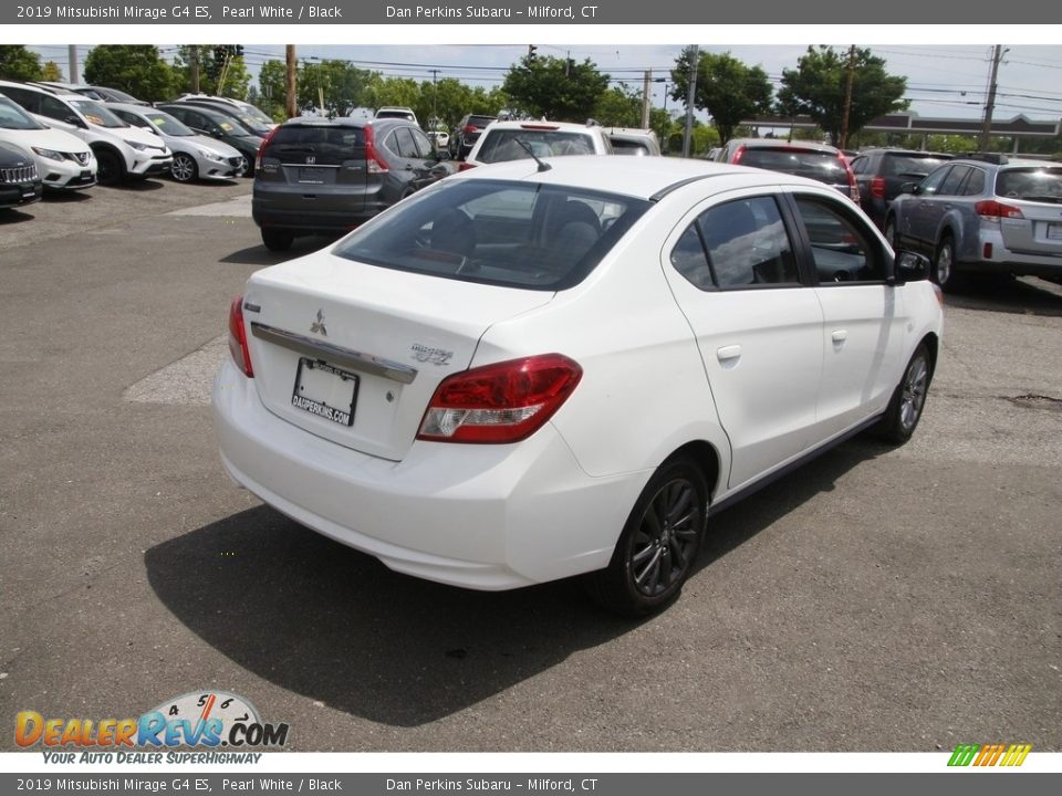 2019 Mitsubishi Mirage G4 ES Pearl White / Black Photo #5