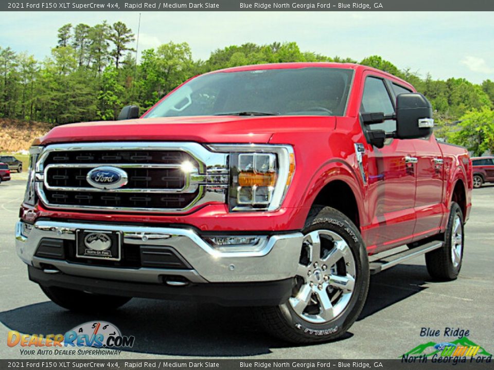 2021 Ford F150 XLT SuperCrew 4x4 Rapid Red / Medium Dark Slate Photo #1