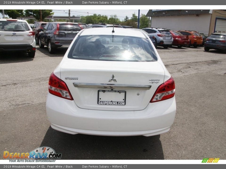 2019 Mitsubishi Mirage G4 ES Pearl White / Black Photo #6