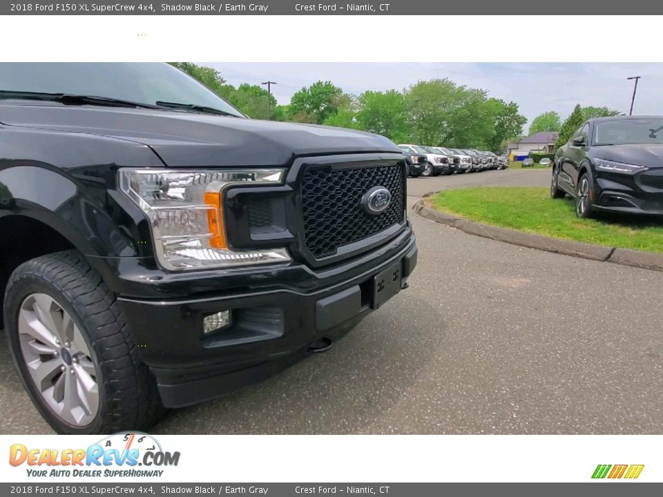 2018 Ford F150 XL SuperCrew 4x4 Shadow Black / Earth Gray Photo #27