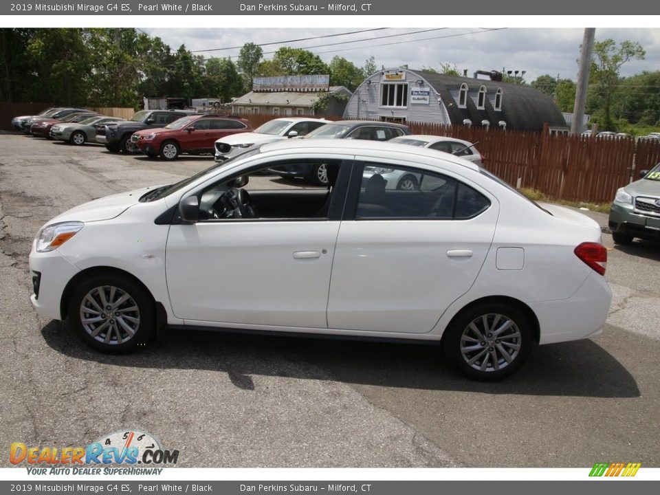 2019 Mitsubishi Mirage G4 ES Pearl White / Black Photo #8