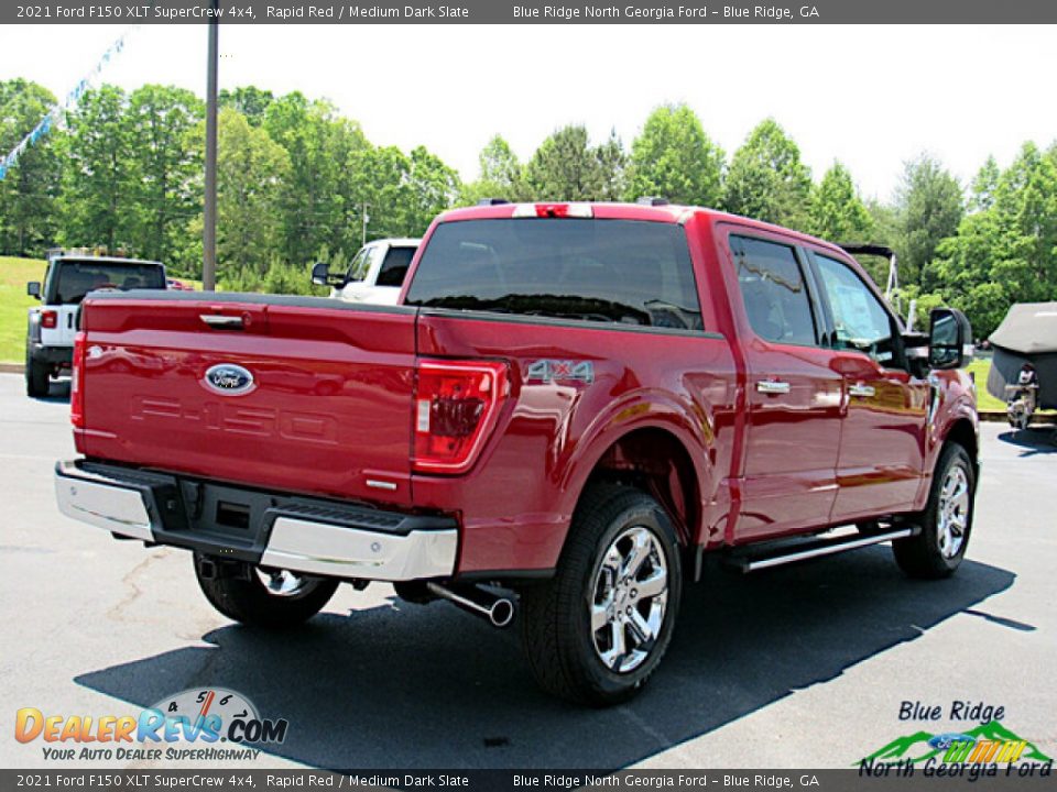 2021 Ford F150 XLT SuperCrew 4x4 Rapid Red / Medium Dark Slate Photo #5