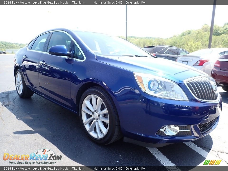 2014 Buick Verano Luxo Blue Metallic / Medium Titanium Photo #4