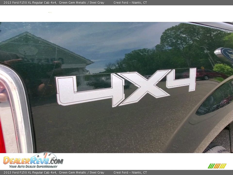 2013 Ford F150 XL Regular Cab 4x4 Green Gem Metallic / Steel Gray Photo #9